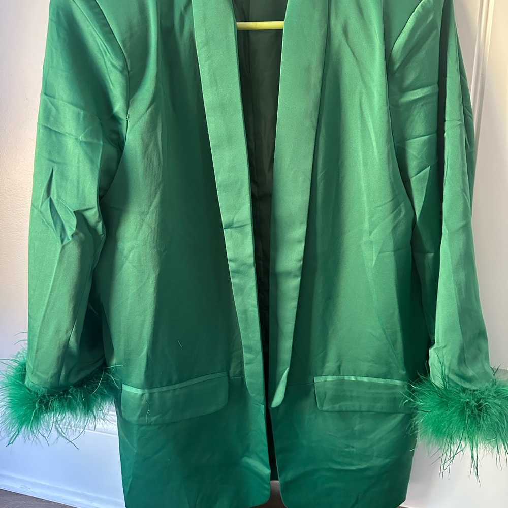 Elegant Green Women's Jacket